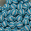 20mm Cyan Blue Melon Stripe Beads 20pc - Image 2 of 0