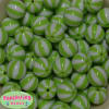 20mm Lime Green Melon Stripe Bubblegum Beads - Image 1 of 0