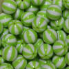 20mm Lime Green Melon Stripe Bubblegum Beads - Image 2 of 0