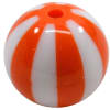 20mm Orange Melon Stripe Bubblegum Beads - Image 1 of 0