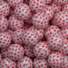 20mm Red Star Print  Bubblegum Bead - Image 2 of 0