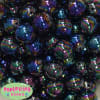 20mm Black Miracle AB Acrylic Bubblegum Beads - Image 1 of 0