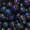 20mm Black Miracle AB Acrylic Bubblegum Beads - Image 2 of 0