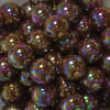 20mm Cocoa Brown Miracle AB Acrylic Bubblegum Beads - Image 2 of 0