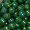 20mm Emerald Green Miracle AB Acrylic Bubblegum Beads - Image 2 of 0
