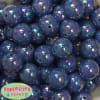 20mm Navy Blue Miracle AB Acrylic Bubblegum Beads - Image 1 of 0