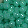 20mm Neon Mint Miracle AB Acrylic Bubblegum Beads - Image 2 of 0