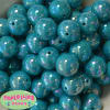 20mm Teal Miracle AB Acrylic Bubblegum Beads - Image 1 of 0
