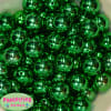 20mm Christmas Green Mirror Acrylic Bubblegum Beads - Image 2 of 0