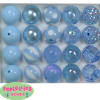 20mm Baby Blue Mixed Styles Acrylic Bubblegum Bead - Image 1 of 0