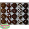 20mm Brown Mixed Bubblegum Beads - Image 1 of 0