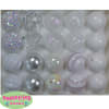 20mm White Mixed Bubblegum Beads - Image 1 of 0