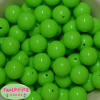 20mm Neon Lime Jelly Style Acrylic Bubblegum Beads - Image 1 of 0