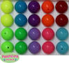 20mm Assorted Neon Color Bubblegum Bead 20pc - Image 1 of 0
