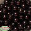 20mm Cocoa Brown Faux Pearl Acrylic Bubblegum Beads - Image 2 of 0