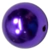 20mm Dark Purple Faux Pearl Acrylic Bubblegum Beads - Image 1 of 0
