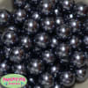 20mm Dark Gray Faux Pearl Acrylic Bubblegum Beads - Image 2 of 0