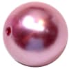 20mm Mauve Pink Faux Acrylic Pearl Bubblegum Beads - Image 1 of 0