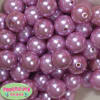 20mm Mauve Pink Faux Acrylic Pearl Bubblegum Beads - Image 2 of 0