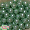 20mm Mint Faux Acrylic Pearl Bubblegum Beads Bulk - Image 1 of 0