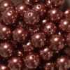 20mm Nutmeg Brown Faux Acrylic Pearl Bubblegum Beads Bulk - Image 2 of 0