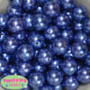 20mm Ocean Blue Faux Acrylic Pearl Bubblegum Beads - Image 1 of 0
