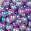 20mm Jewel Tone Ombre Faux Acrylic Pearl Bubblegum Beads - Image 2 of 0