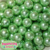 20mm Pastel Green Faux Acrylic Pearl Bubblegum Beads - Image 2 of 0