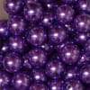 20mm Purple Faux Acrylic Pearl Bubblegum Beads Bulk - Image 2 of 0