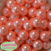 20mm Shell Pink Faux Acrylic Pearl Bubblegum Beads Bulk - Image 1 of 0