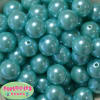 20mm Sky Blue Faux Acrylic Pearl Bubblegum Beads - Image 2 of 0