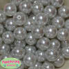 20mm White Faux Acrylic Pearl Bubblegum Beads - Image 1 of 0