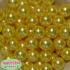 20mm Yellow Faux Acrylic Pearl Bubblegum Beads - Image 1 of 0