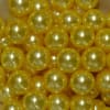 20mm Yellow Faux Acrylic Pearl Bubblegum Beads - Image 2 of 0