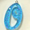 Handmade Monogram Resin O Pendant - Image 2 of 0