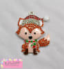 Darling Christmas Fox Rhinestone Pendant 46mm x 33mm - Image 2 of 0