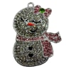 Lady Snowman Rhinestone Pendant - Image 1 of 0