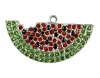 Sweet Summer Watermelon Rhinestone Pendant 45mm x 22mm - Image 1 of 0