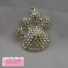 Silver Paw Rhinestone Pendant - Image 2 of 0