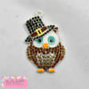 Pilgrim Owl Thanksgiving Rhinestone Enamel Pendant 46mm x 33mm - Image 2 of 0