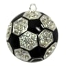 Rhinestone Soccer Pendant 45mm - Image 1 of 0