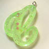 Handmade Monogram Resin C Pendant - Image 4 of 0