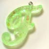 Handmade Monogram Resin F Pendant - Image 4 of 0