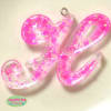 Handmade Monogram Resin H Pendant - Image 2 of 0
