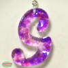 Handmade Monogram Resin S Pendant - Image 2 of 0
