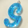 Handmade Monogram Resin S Pendant - Image 3 of 0