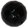 20mm Black Facet Acrylic Pearl Bubblegum Beads - Image 1 of 0