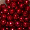 20mm Red Facet Acrylic Pearl Bubblegum Beads - Image 2 of 0