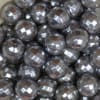 20mm Silver Facet Acrylic Pearl Bubblegum Beads - Image 2 of 0