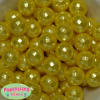20mm Yellow Facet Acrylic Pearl Bubblegum Beads - Image 1 of 0